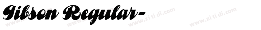 Gibson Regular字体转换
